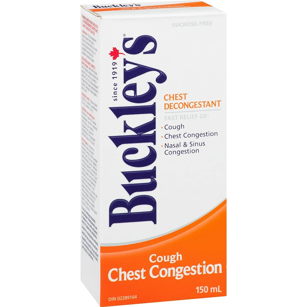 Buckley's® Chest Decongestant Cough Syrup Sucrose-Free 150mL