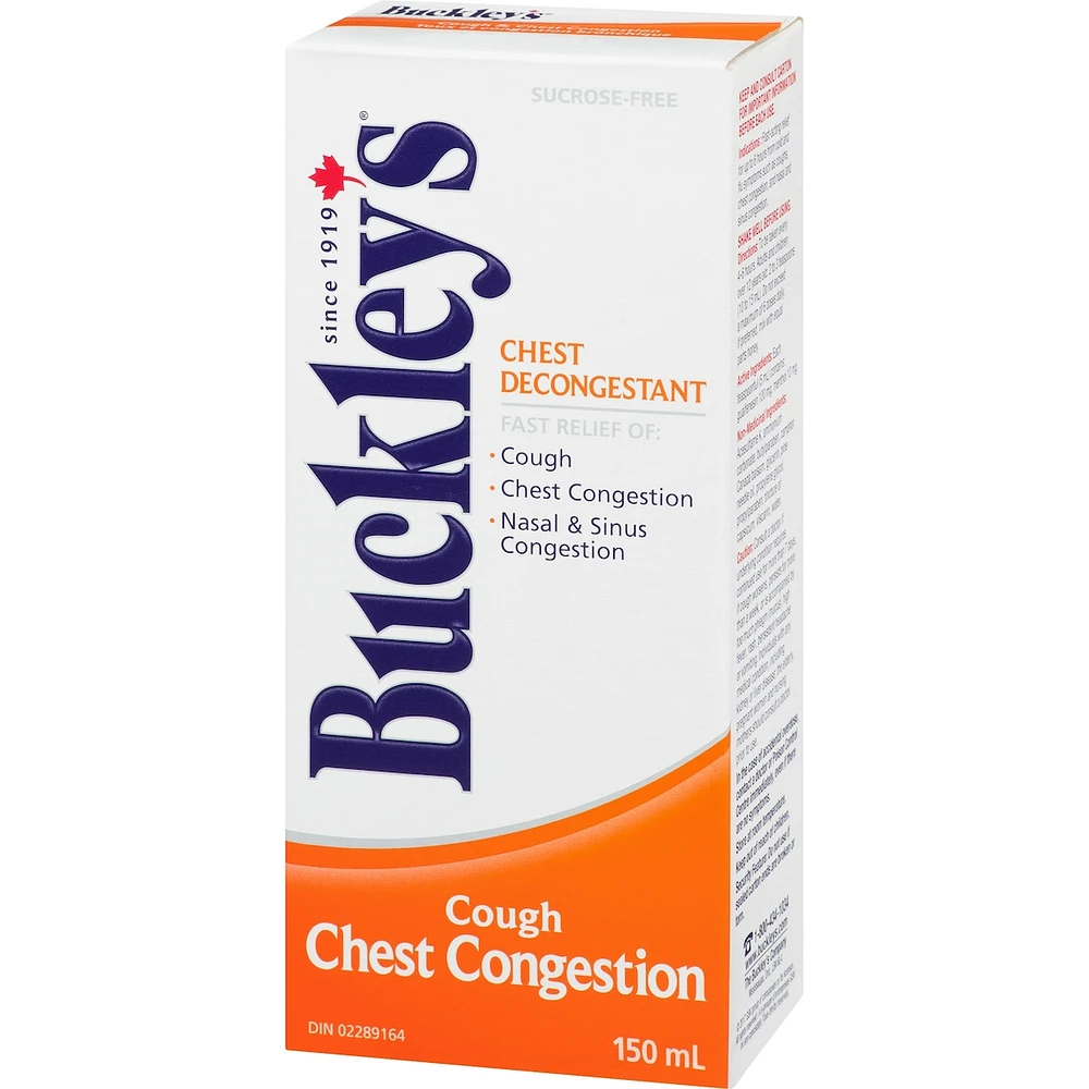 Buckley's® Chest Decongestant Cough Syrup Sucrose-Free 150mL