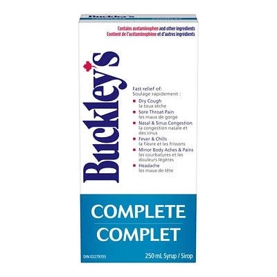 Buckley's® Complete Cough Cold & Flu Syrup Sucrose-Free 250mL