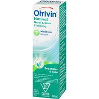Otrivin Moderate Stream Saline Nasal Decongestant Spray Sea Water & Aloe 100ml