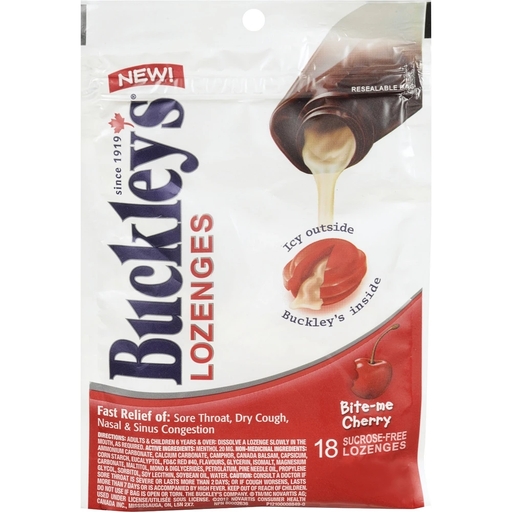 Buckley's® Cough Lozenges Bite-Me Cherry 18 Lozenges Cherry