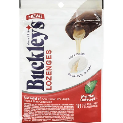 Buckley's® Cough Lozenges Menthol Outburst 18 Lozenges Mint