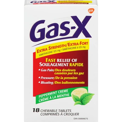 Gas-X Extra Strength, 18 units