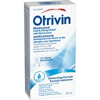 OTRIVIN Soulagement due rhume et des allergies avec hydrants.  Vaporisateur