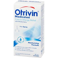 OTRIVIN Soulagement due rhume et des allergies avec hydrants.  Vaporisateur