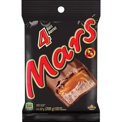 Barres de chocolat sans arachides, 4 barres standards