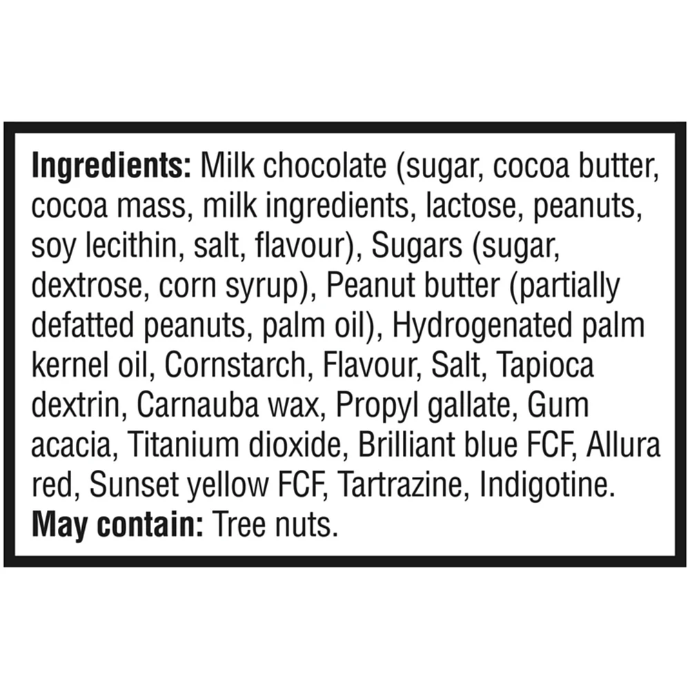 Milk Chocolate Candies Peanut Butter
