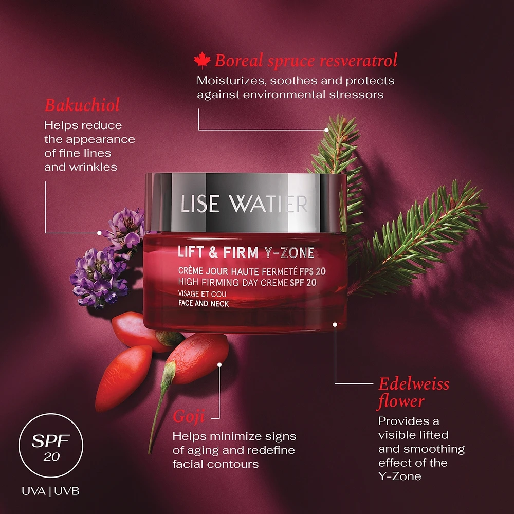 Lift & Firm Y-Zone High firming Day Creme Spf 20, Face and Neck