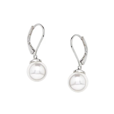 Euro Pearl Drop Earring