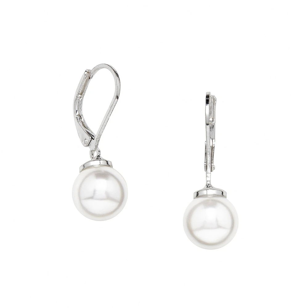 Euro Pearl Drop Earring