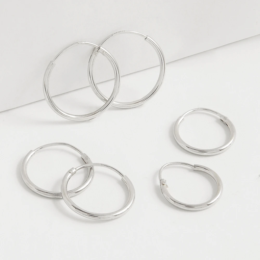 Joe SS Trio Hoop Earring