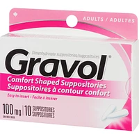 Comfort-Shaped Suppositories 100 mg