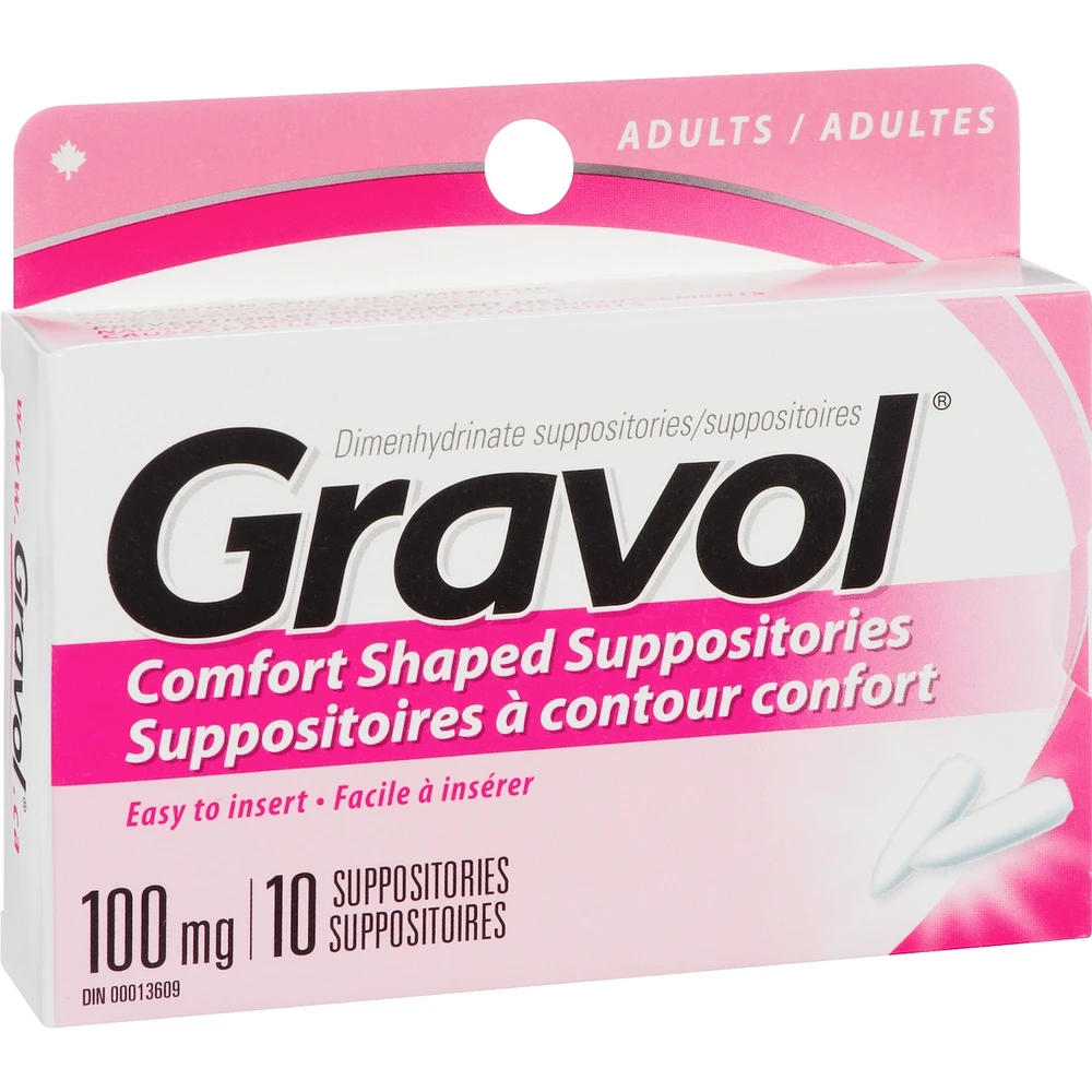 Comfort-Shaped Suppositories 100 mg