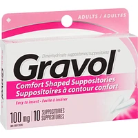 Comfort-Shaped Suppositories 100 mg