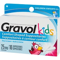 Kids Comfort Shaped Suppositories 25 mg