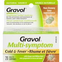 Ginger Multi-Symptom Cold and Fever Tablets with Willowbark