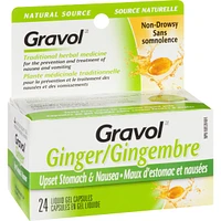 Ginger Non-Drowsy Liquid Gel Capsules