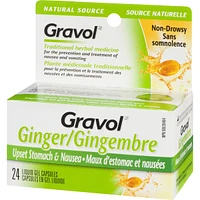 Ginger Non-Drowsy Liquid Gel Capsules