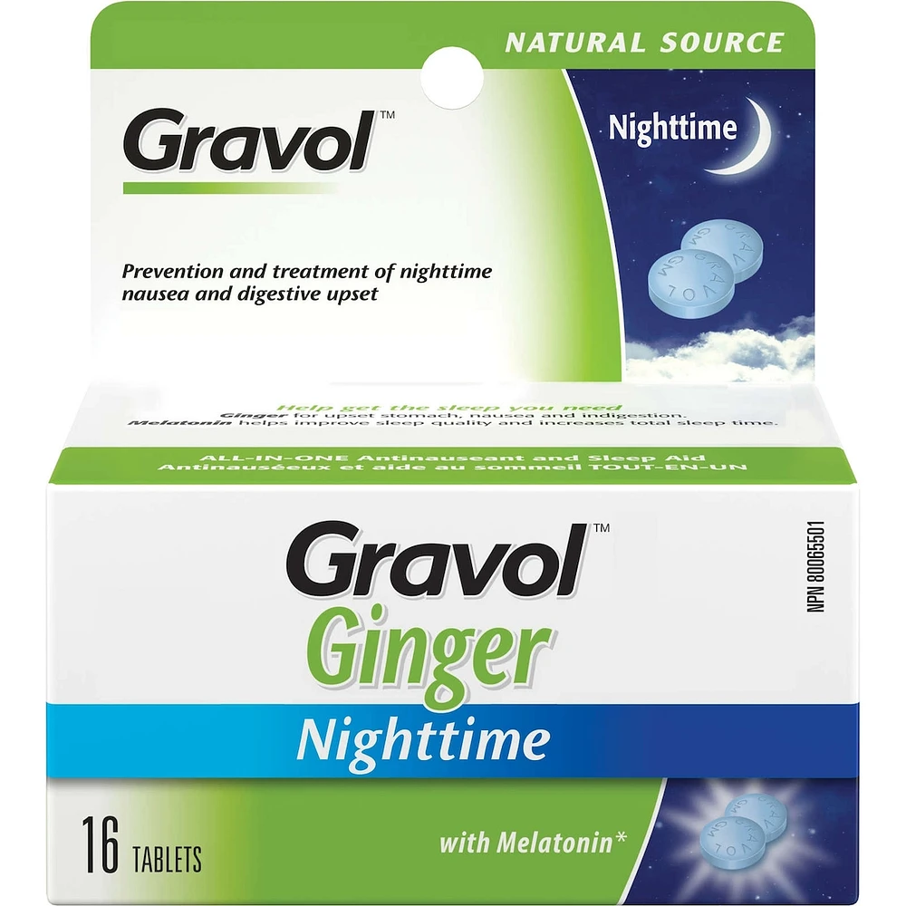 Ginger Nighttime Tablets with Melatonin