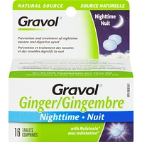 Ginger Nighttime Tablets with Melatonin
