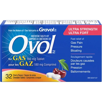 Ultra Strength Anti-Gas Chewable Cherry Tablets