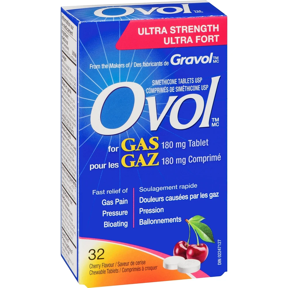 Ultra Strength Anti-Gas Chewable Cherry Tablets