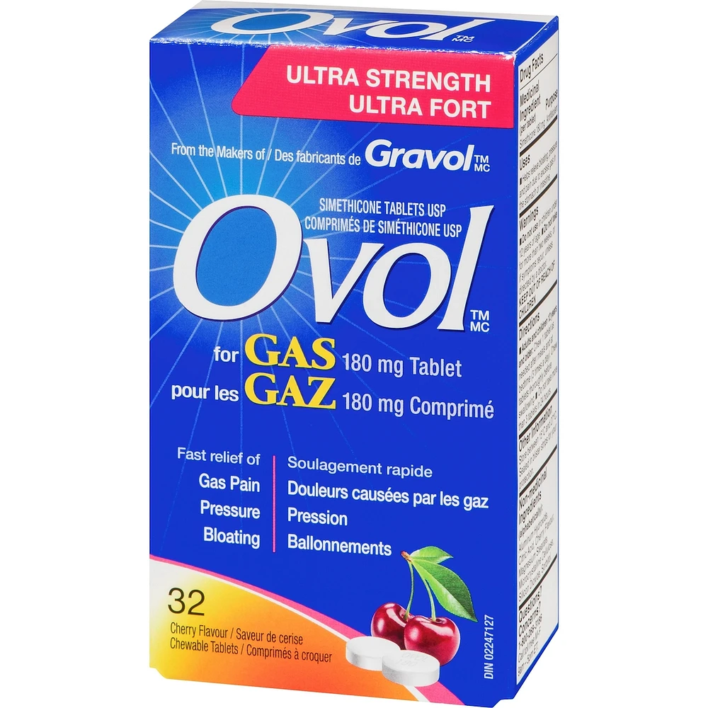 Ultra Strength Anti-Gas Chewable Cherry Tablets