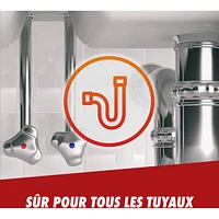 Max Gel débouche-tuyaux et nettoyant de drains déloge