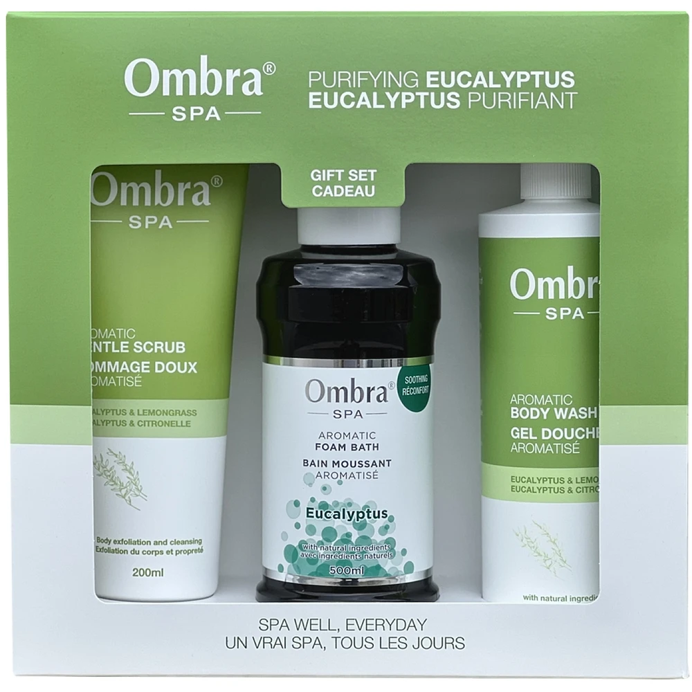 Ombra SPA Gift Set Purifying Eucalyptus 3-pc