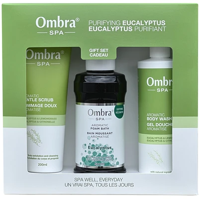 Ombra SPA Gift Set Purifying Eucalyptus 3-pc
