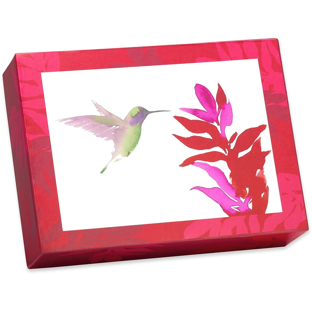 Cartes sans texte avec enveloppes Papyrus, Colibri aquarelle (20 cartes)