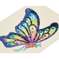 Papyrus Blank Card (Sequin Butterfly)