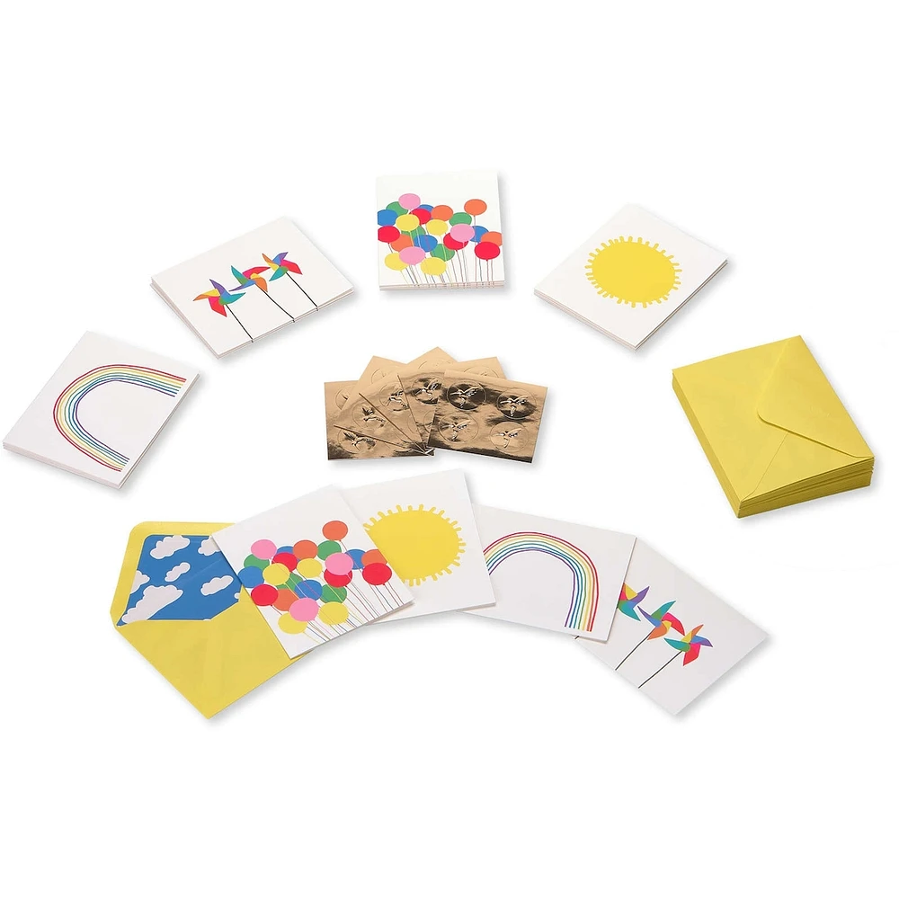 Papyrus Blank Cards with Envelopes, Little Box of Happy