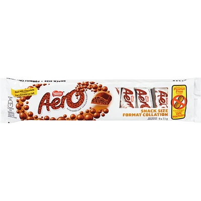 Aero Mini-Barres de Chocolat au Lait, Emballage de 9