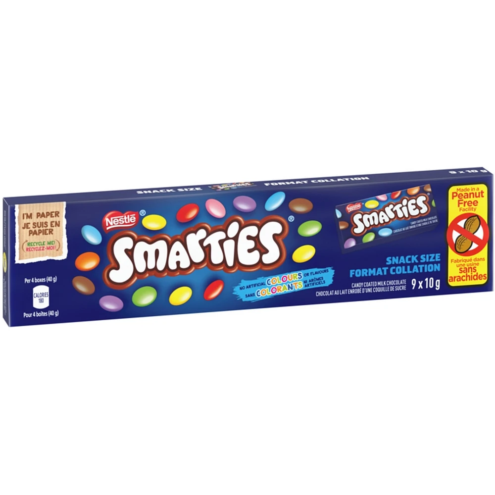 Smarties Snack Size Chocolate Candy Box