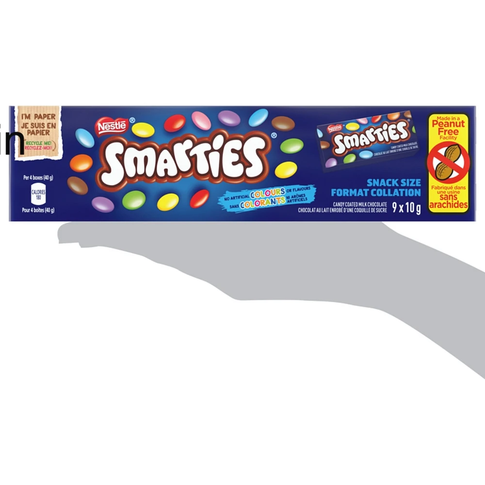 Smarties Snack Size Chocolate Candy Box