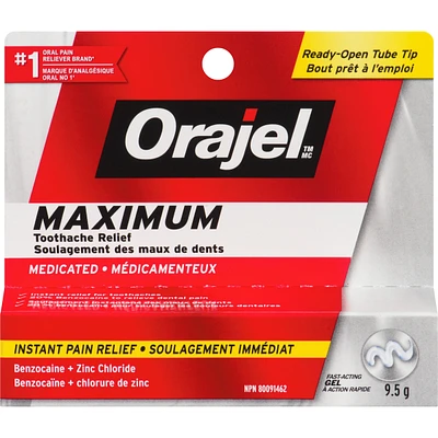Maximum Strength Toothache Relief Gel