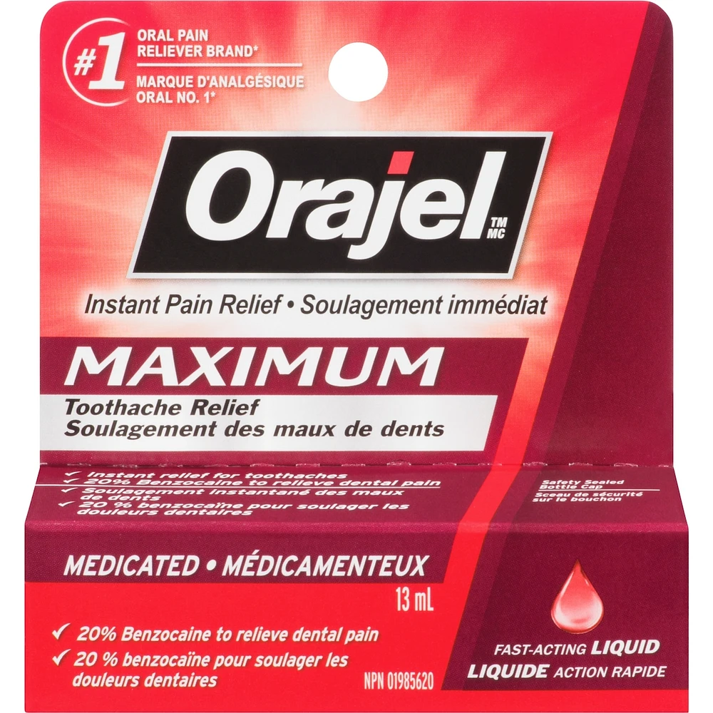 Maximum Strength Toothache Relief Liquid