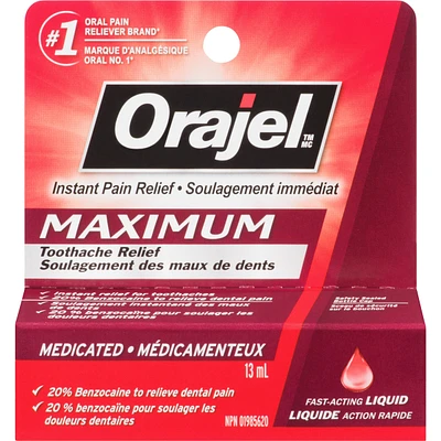 Maximum Strength Toothache Relief Liquid