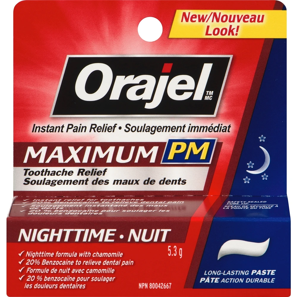 Maximum Strength Toothache and Gum Relief PM Paste