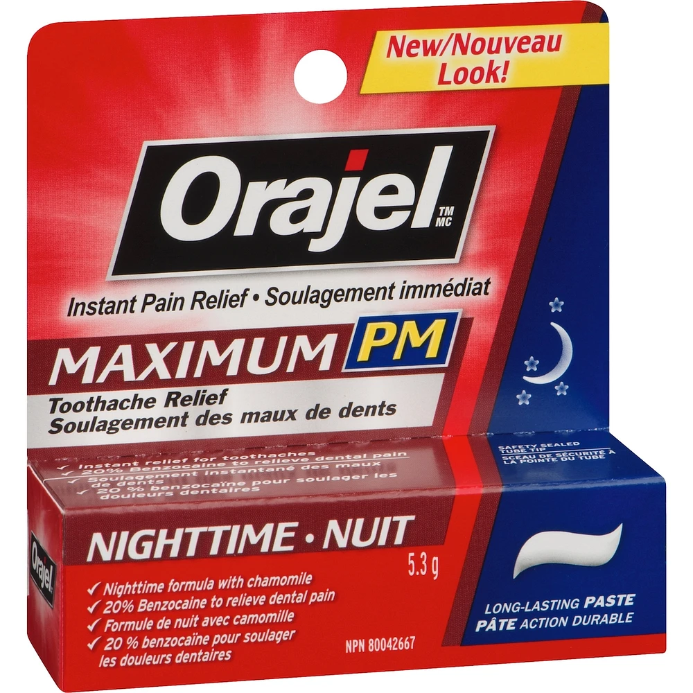 Maximum Strength Toothache and Gum Relief PM Paste