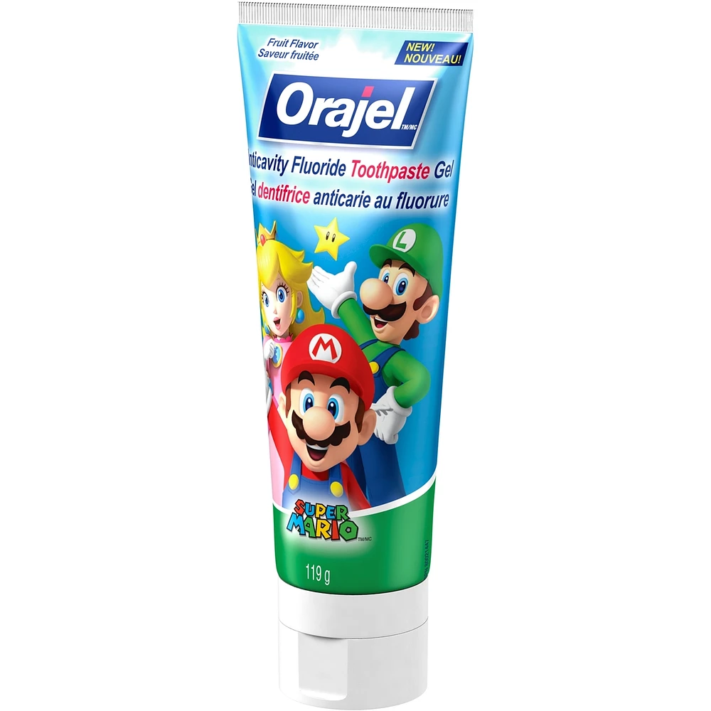Orajel Kids Super Mario Anti-Cavity Fluoride Toothpaste