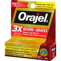 3X Severe Toothache and Gum Relief Gel