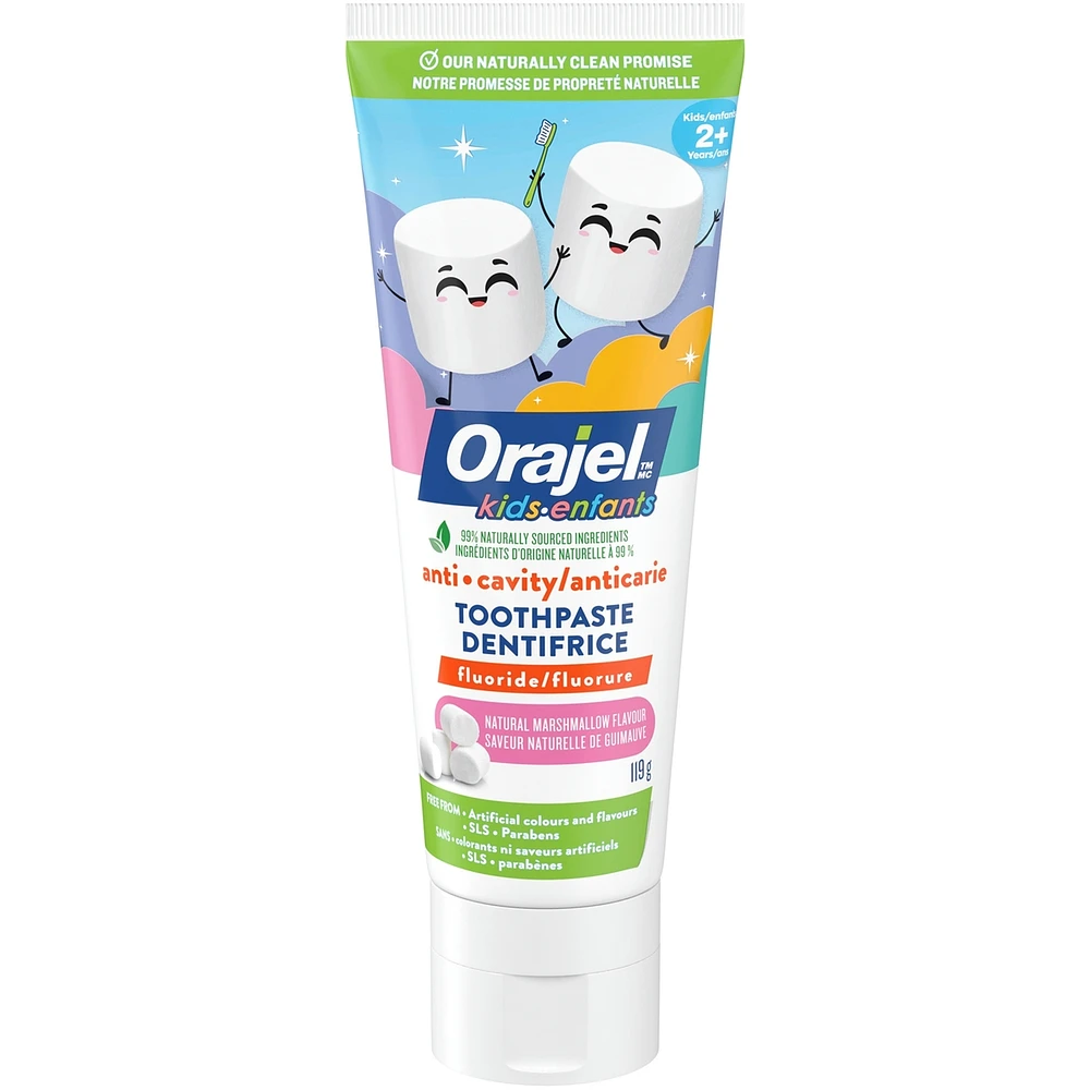 Kids Natural Marshmallow Flavour Anti-Cavity Fluoride Toothpaste