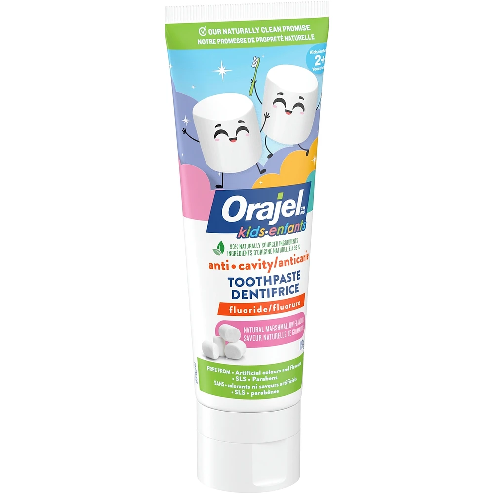 Kids Natural Marshmallow Flavour Anti-Cavity Fluoride Toothpaste