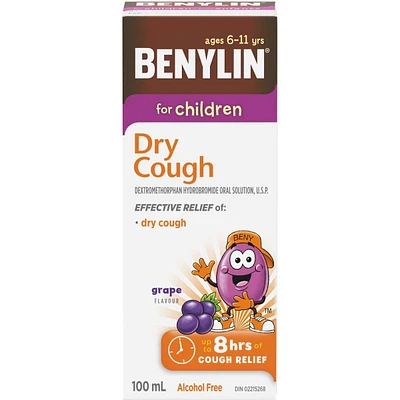 Extra Strength Children's Dry Cough Relief Syrup, Grape
