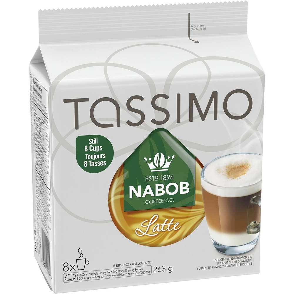 Nabob Latte Coffee Single Serve T-Discs