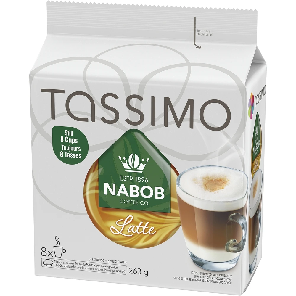 Nabob Latte Coffee Single Serve T-Discs