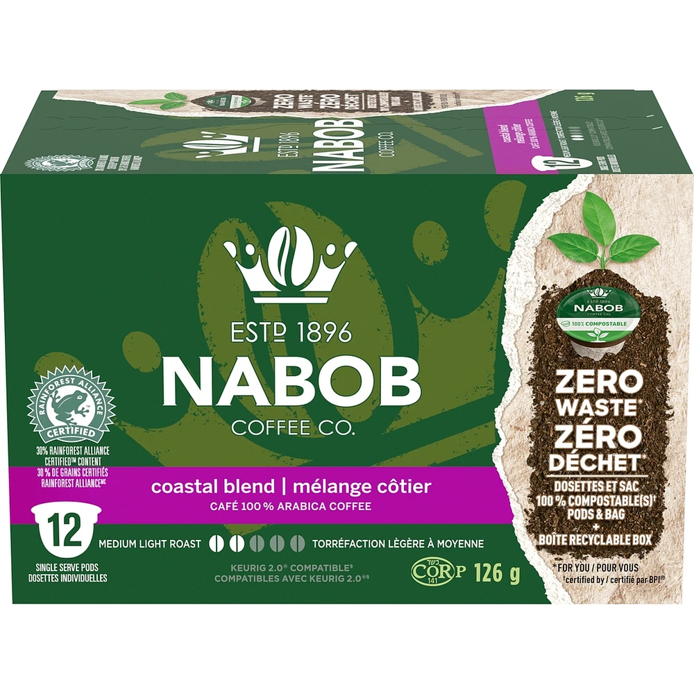 Coastal Blend Coffee 100% Compostable Pods