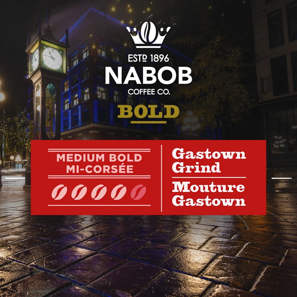 Ground Coffee Gastown Grind Medium Bold Roast